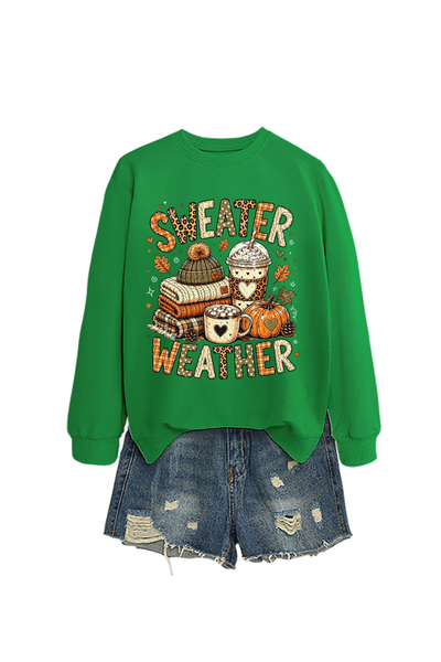Unisex Fall Clothing Pumpkin Sweater Weather Sweatshirt