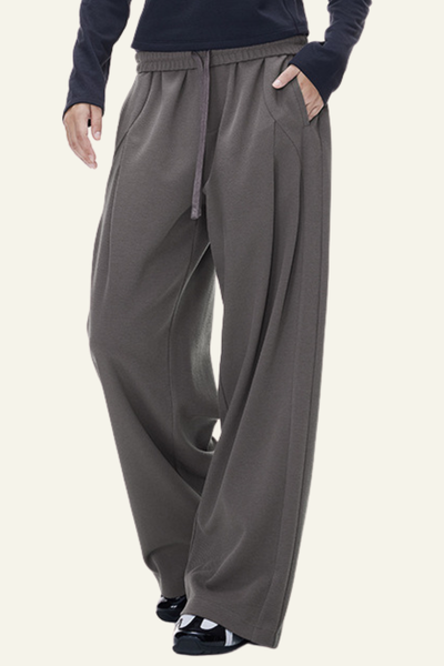 Women's Streetwear Twill Wide Leg Pants