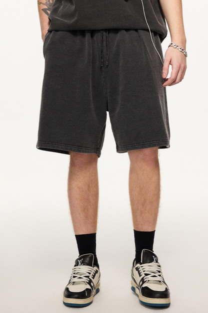 Men's Summer 320g Snow Wash Cotton Loose 5" Shorts