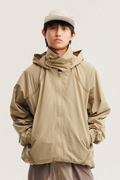 Unisex Mountain Paneled 3D Lightweight Windbreaker Jacket