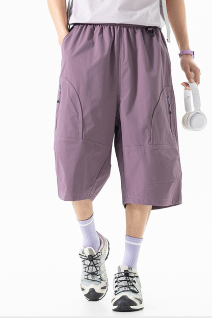 Men's Summer Hiking QuickDry Durable Cargo 7/8 Shorts