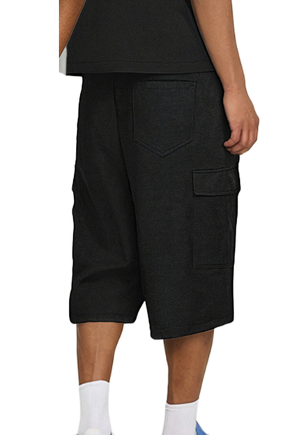 Men's Summer Street Multi-Pocket Cargo Loose 7/8 Shorts