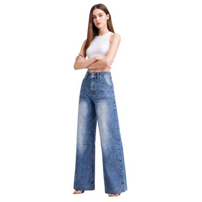 Women's High Waist Wide Leg Jeans