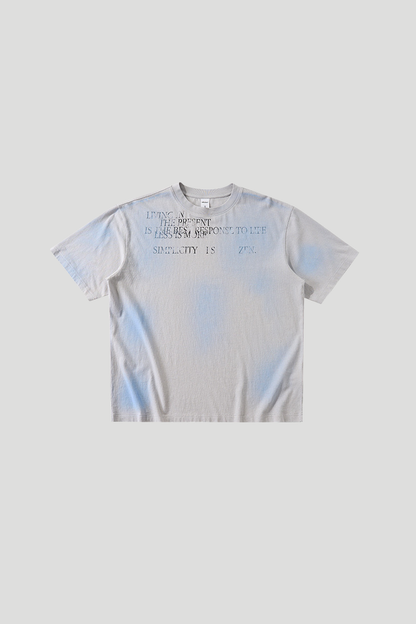 Women's Cotton Linen Tie Dye Colorblock Oversized Tee