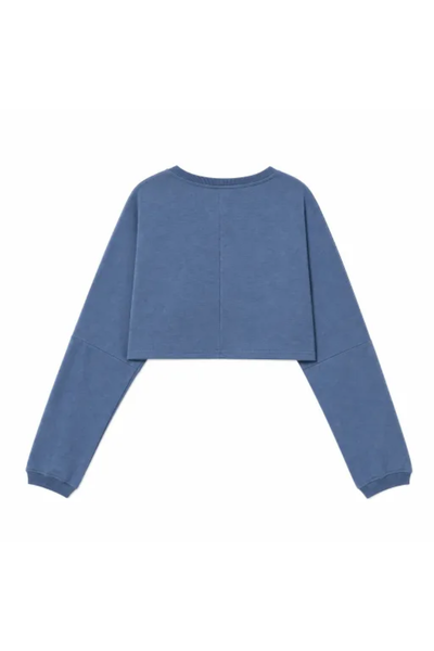 Women Spring Lightweight Cropped Drop Shoulder Workout Top