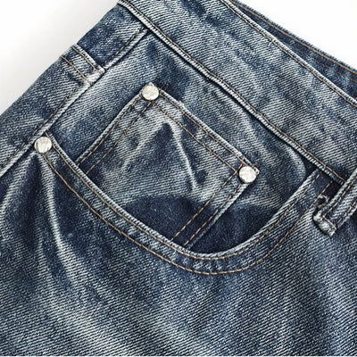 Men's Spring Splash Ink Washed Baggy Wide Leg Denim Jeans