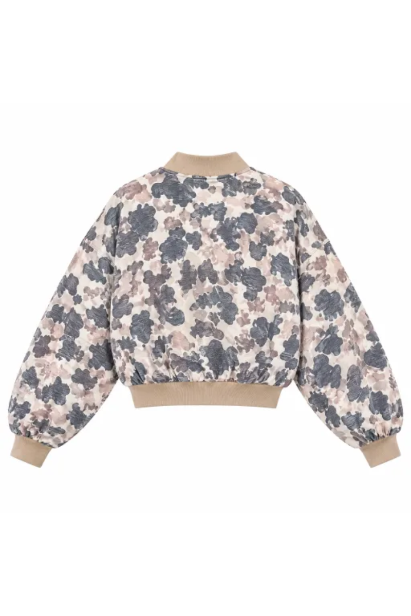 Women Fall Clothing Western Camo Zip Up Bomber Jacket