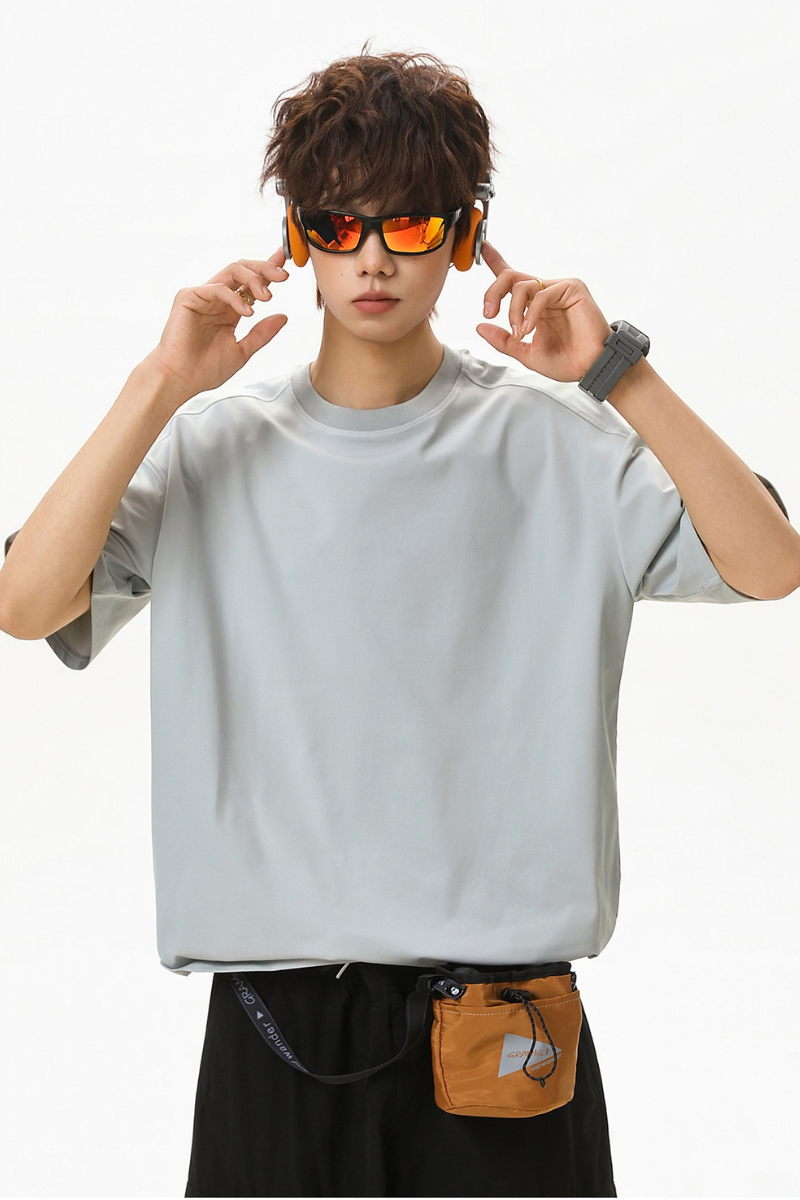 Men's Summer Cooling Lightweight Boxy Set-in Tee