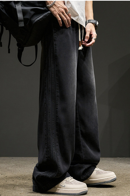 Men's Summer Lightweight Wide Leg Tencel Cargo Pants