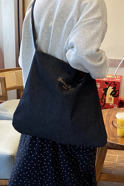 Women Fall Ethnic Patchwork Large Capacity Shoulder Bag
