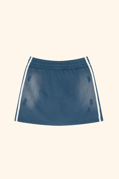 Women's Spring Summer Washed Side Drawstring Spray Skirt