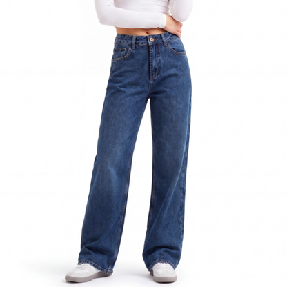 Women's High Waist Straight Leg Jeans