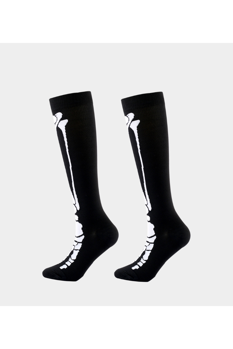 Unisex Fall Halloween Cushioned Knee High Compression Socks
