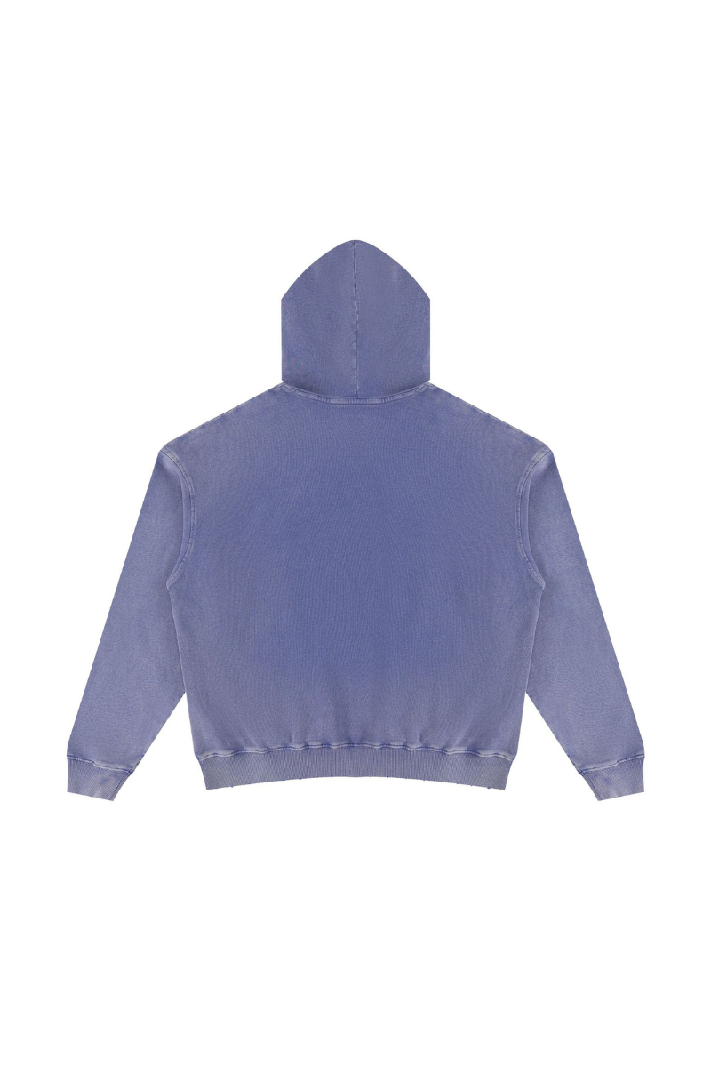 Women Fall Clothing Snow Washed Cropped Heavyweight Hoodie