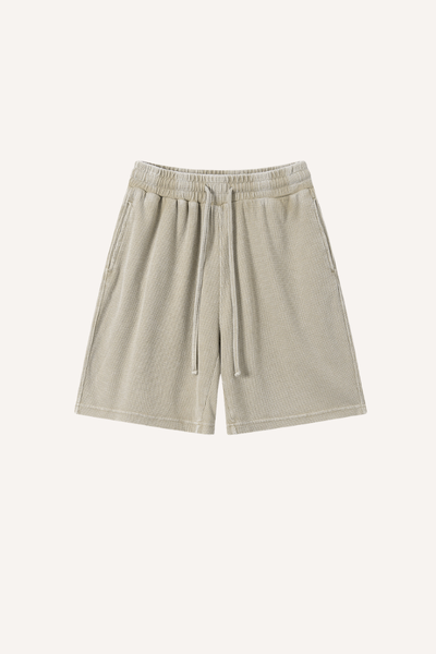 Men's Vintage Washed 5" Waffle Breathable Shorts - Old Money