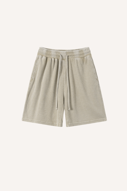 Men's Vintage Washed 5" Waffle Breathable Shorts - Old Money