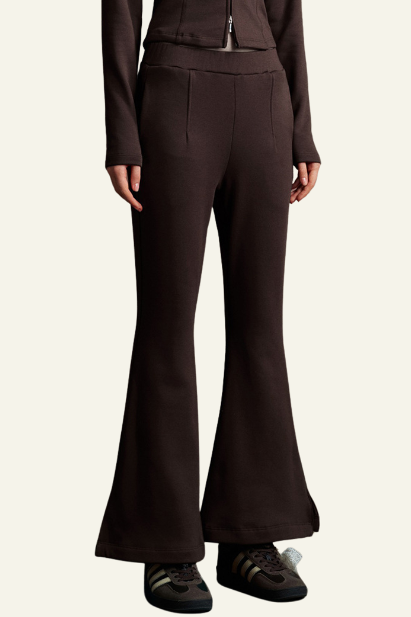 Women's Slimming Pleated waist Flared Pants