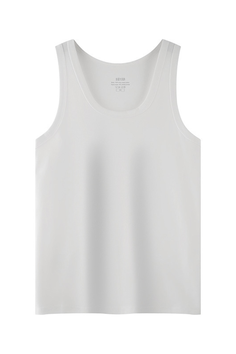 Men‘s Summer 50s Luxury Pima Ice Silk Tank