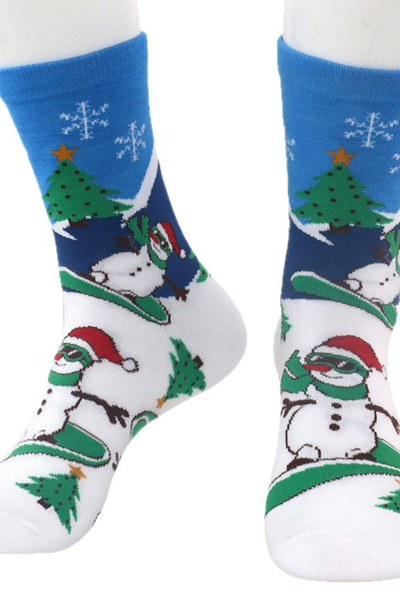 Unisex Christmas Long Cotton Casual Sports Socks