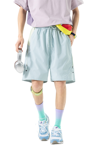 Unisex Outdoor Water-Resistant Colorblock 5" Beach Shorts