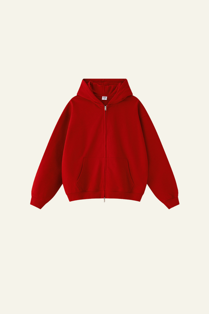 Men's Streetwear Full Zipper Hooded Jacket