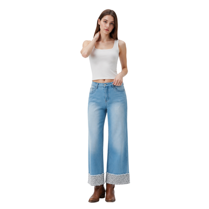 Women's High Waist Wide Leg Jeans