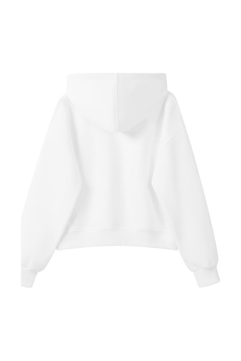 Women Fall 350gsm Cropped Drop Shoulder Pullover Hoodie