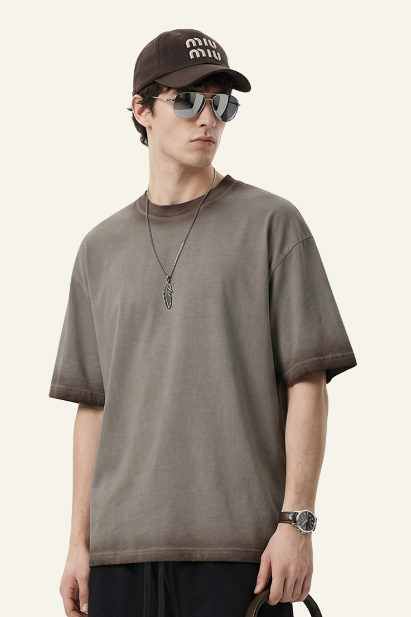 Men's  Cotton Vintage Washed T-Shirt