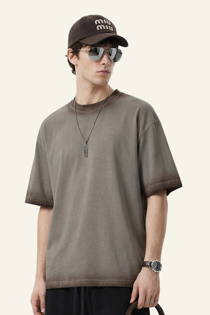 Men's  Cotton Vintage Washed T-Shirt