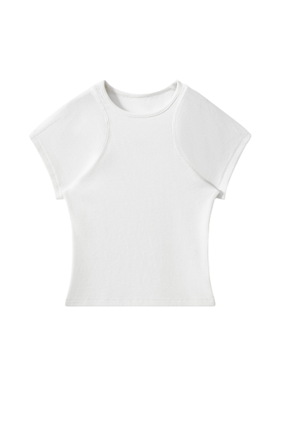 Women's Summer Ribbed T-Shirt