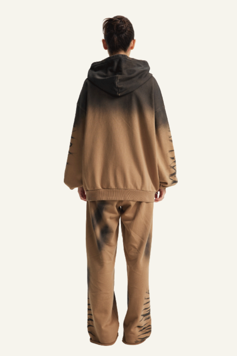 Women's Cotton Set:Hooded Jacket And Sweatpants