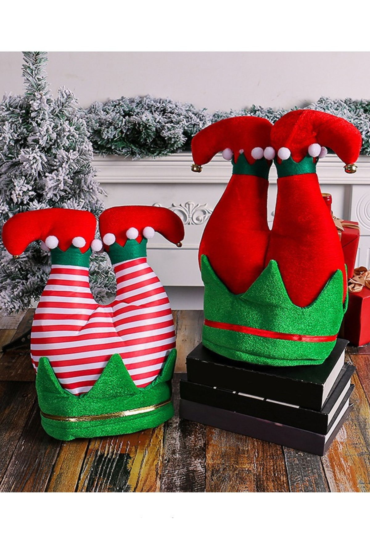 Christmas Elf Legs Novelty Hat Funny Party Costume Headwear