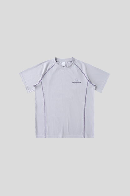 Men's Colorblock Sun Embroidery Crewneck Tee
