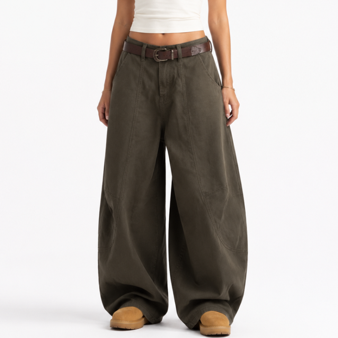 Women's High Waist Baggy Wide Leg Jeans