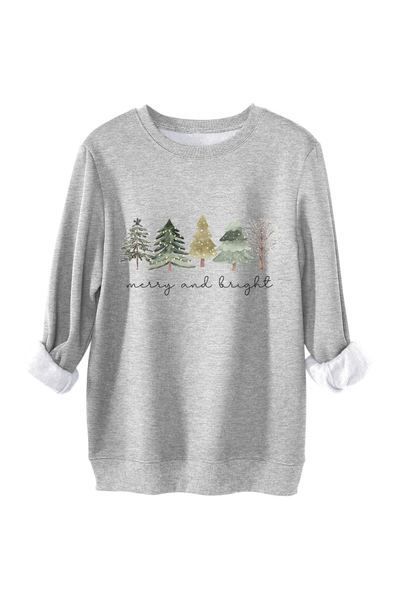 Unisex Fall Clothing Christmas Tree Graphic Sweatshirt