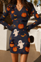 Navy Ghost Pumpkin Bat