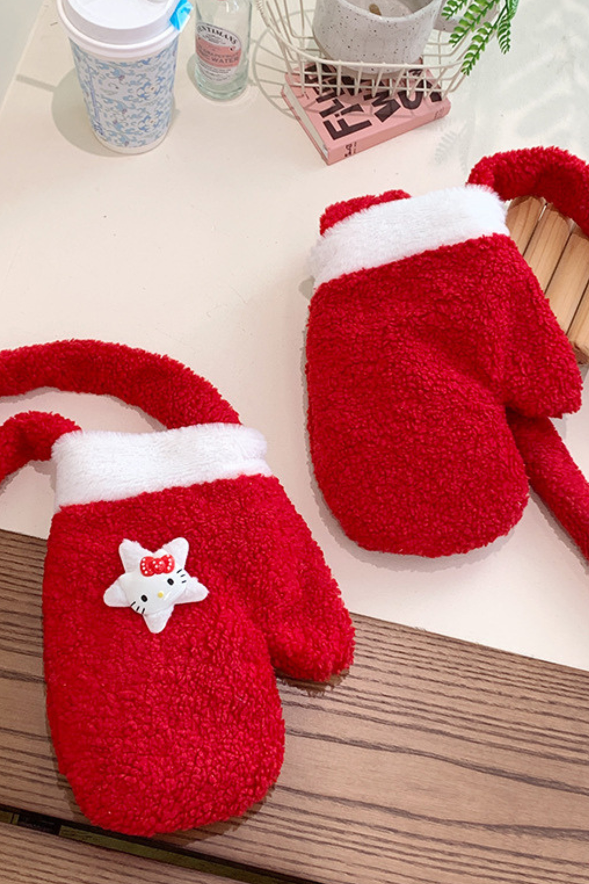Christmas Vintage Plush Red Crossbody Bag