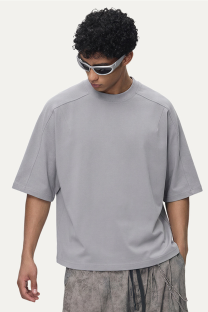 Men's 180g Polyester Cropped Oversized Cooling Tee