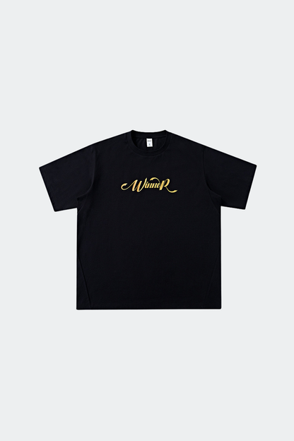 Men's Foil Badge Vintage Oversized Crewneck Tee