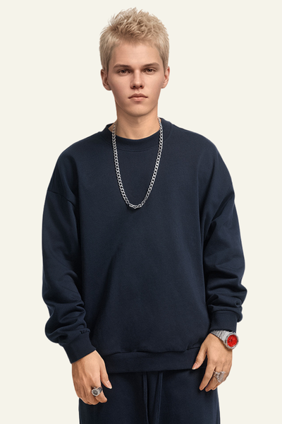 Men's Solid-Colored Pullover
