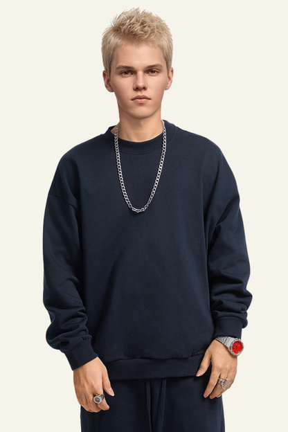 Men's Solid-Colored Pullover