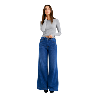 Women's High Waist Wide Leg Flare Jeans