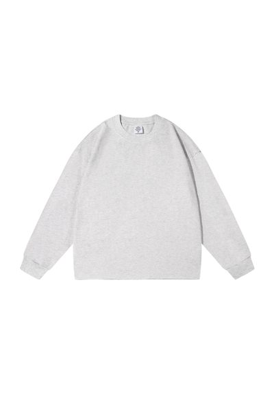 Women's Vintage Raw Hem Loose Drop Shoulder Long Sleeve Tee