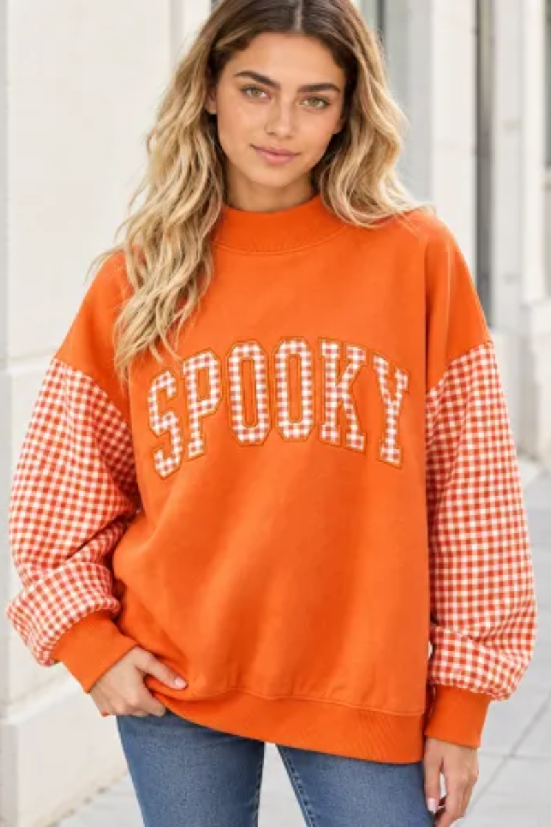 Women Fall Clothing Christmas Merry Plaid Sweatshirt