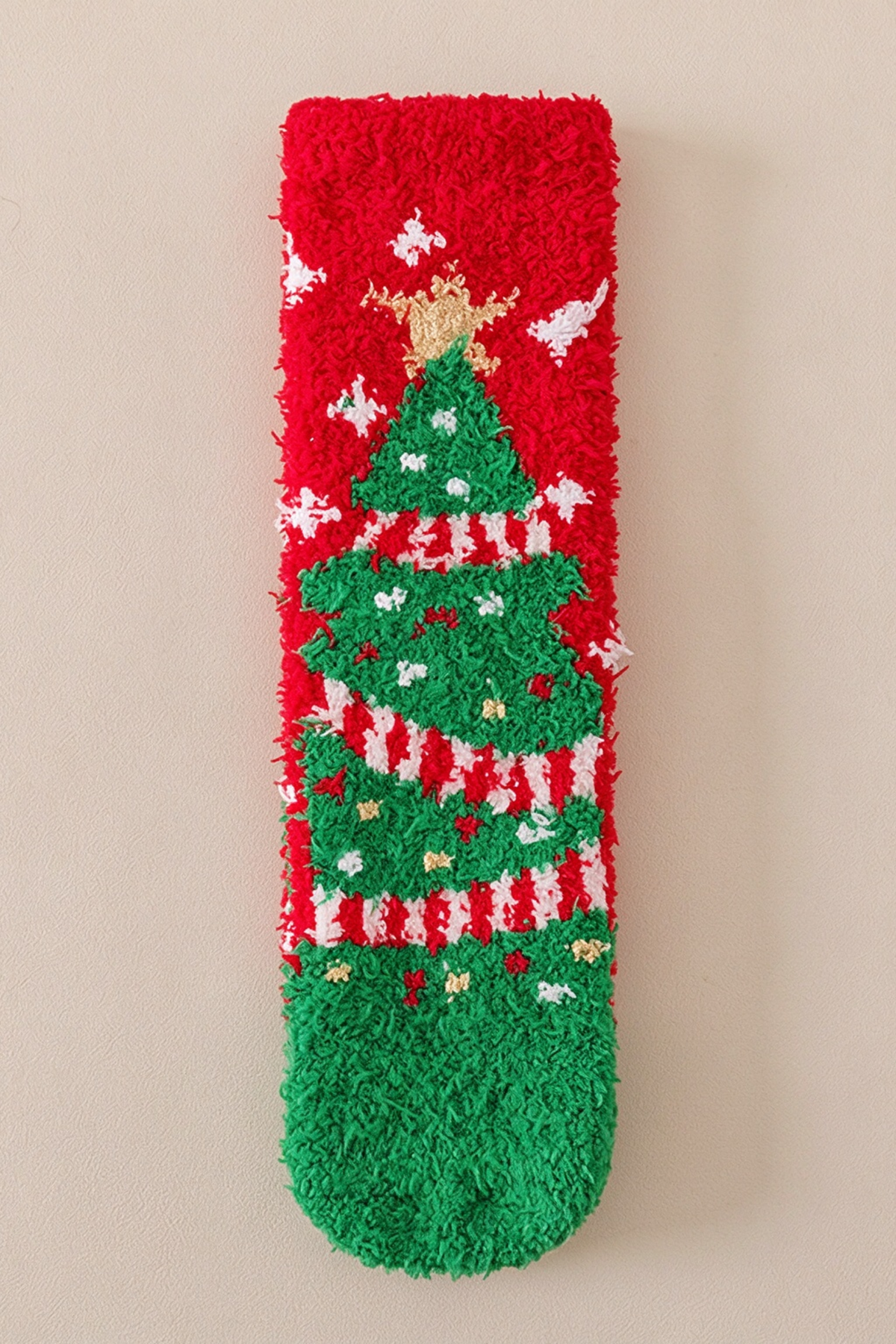 Unisex Winter Christmas Coral Fleece Warm Sleep Mid Socks