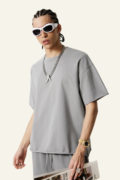 Men's Cotton Streetwear Vintage T-shirt