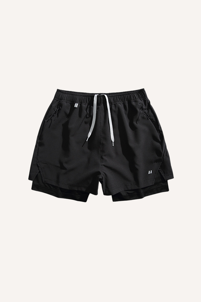 Unisex 2-in-1 Breathable Cooling Quick Dry Bike Shorts