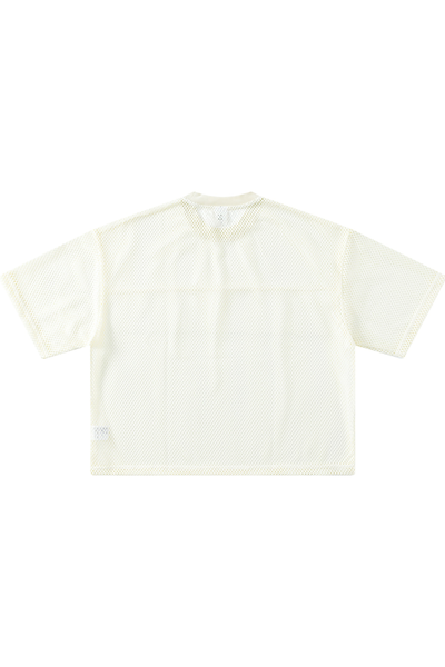 Men's Summer Boxy Mesh Cropped Football Streetwear T-Shirt
