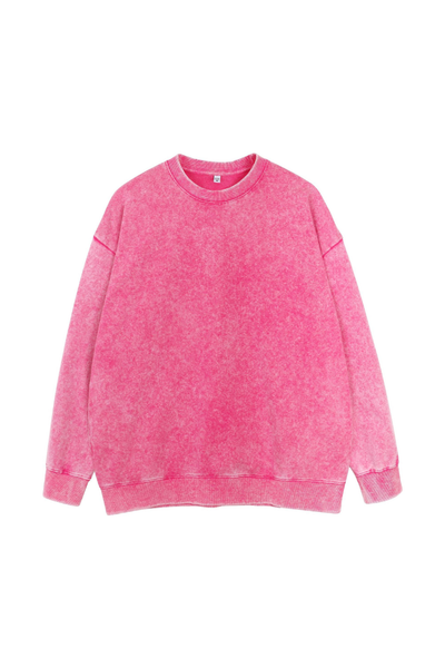 Men Fall Clothing Washed Vintage Sweatshirt