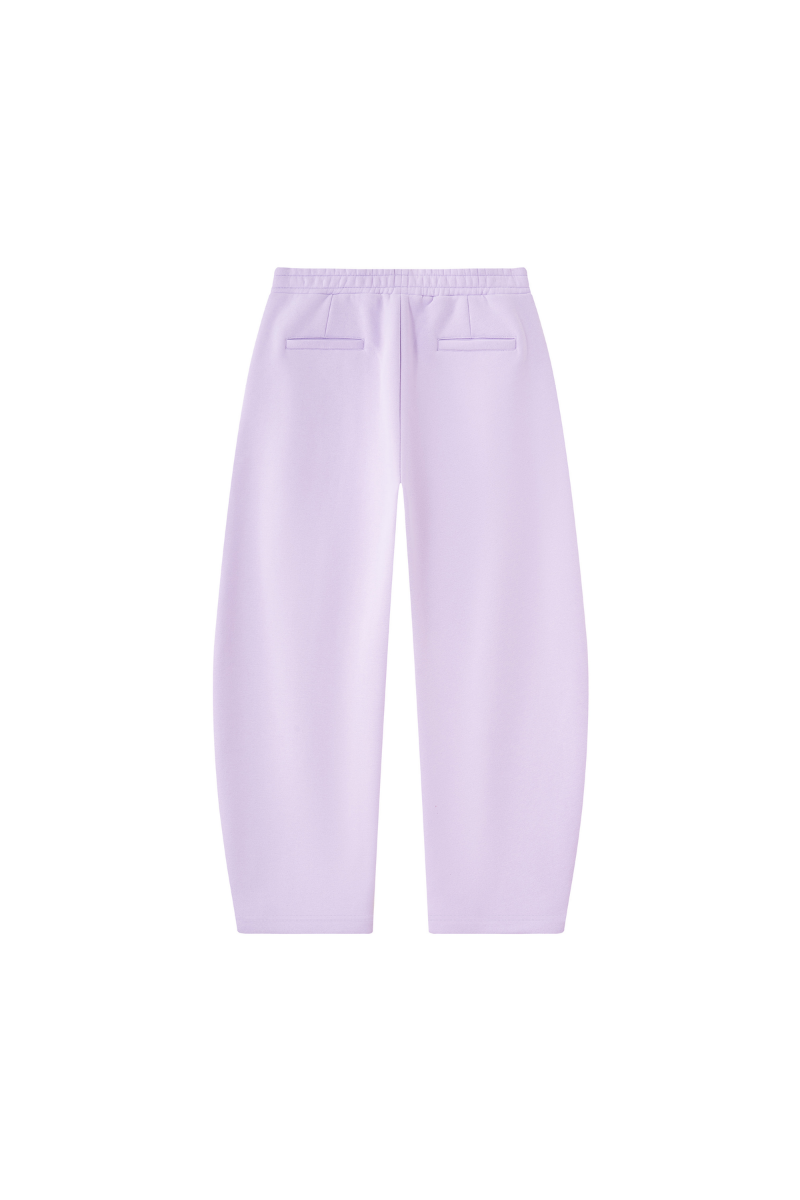 Unisex Fall Clothing Fleece Lined Curved Wide Leg Pants